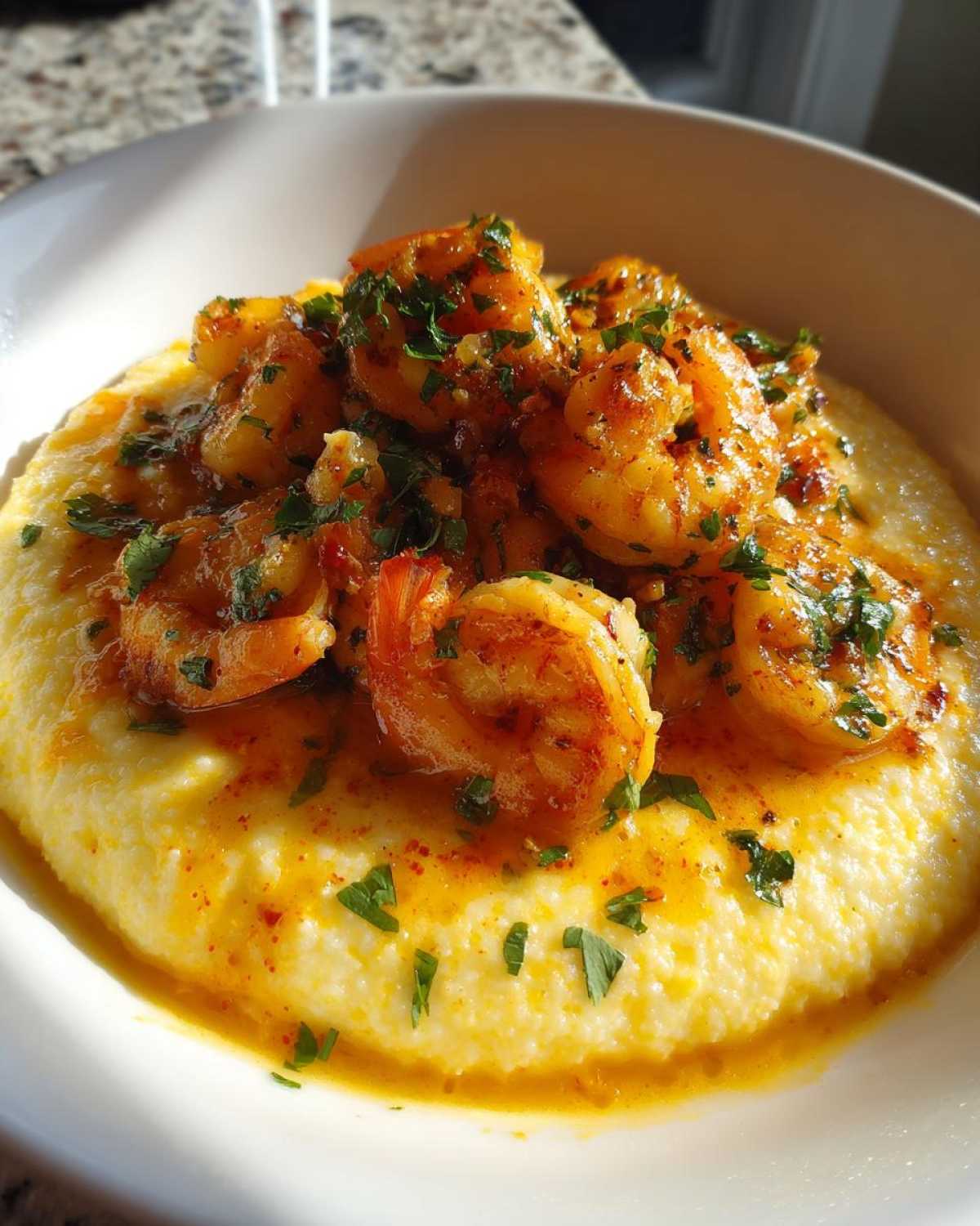 Garlic Shrimp and Grits - detail 2