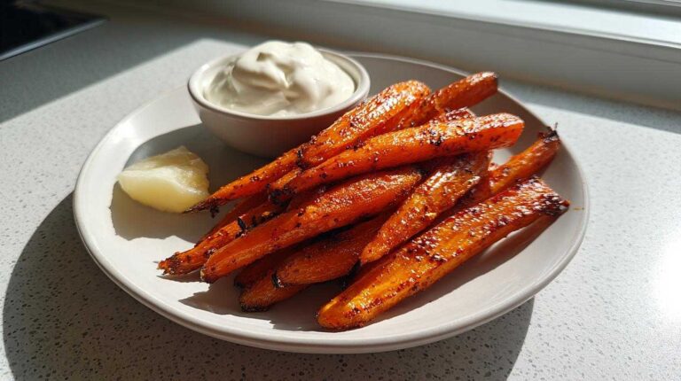 Harissa Roasted Carrots with Yogurt