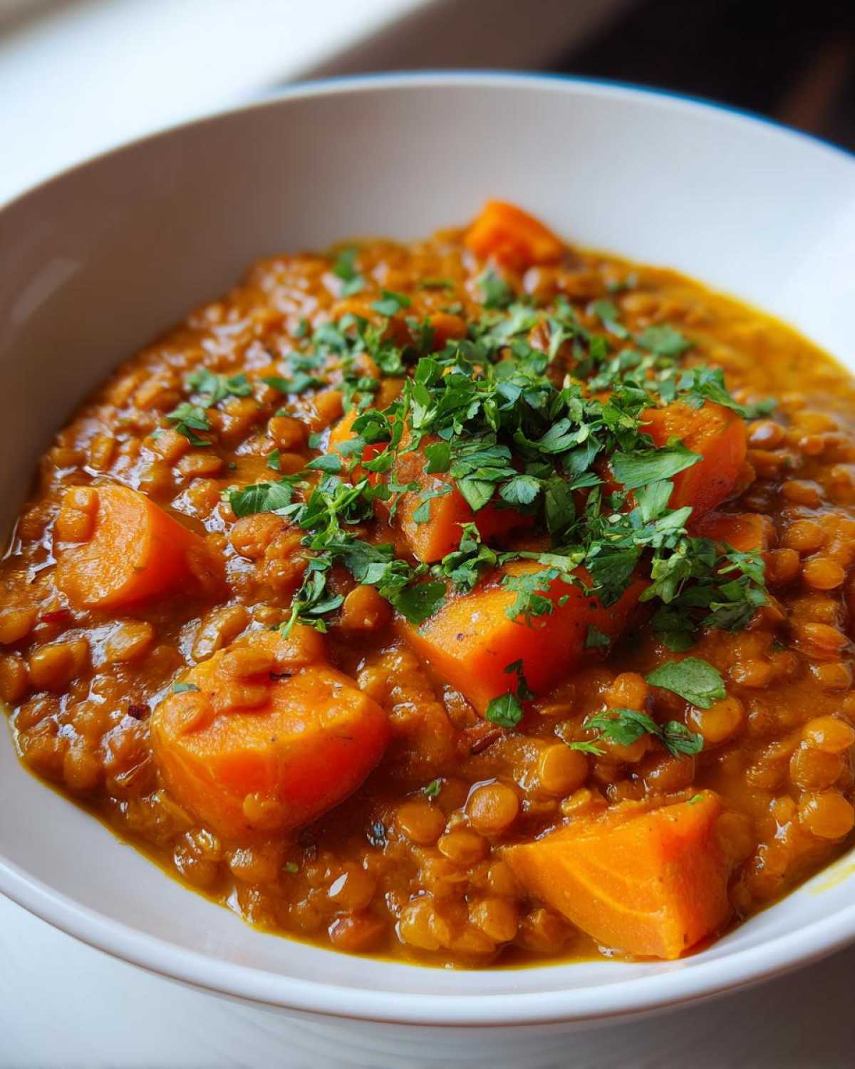 Lentil and Carrot Curry - detail 1
