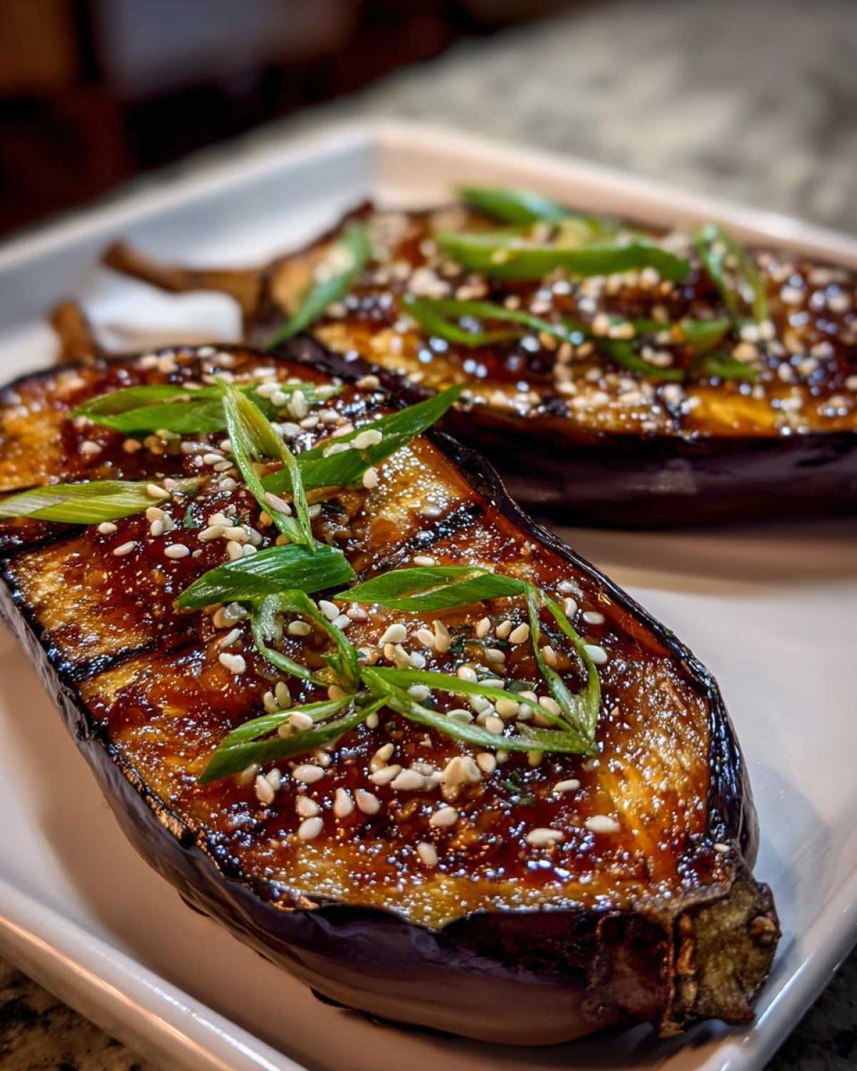 Miso Glazed Eggplant - detail 1