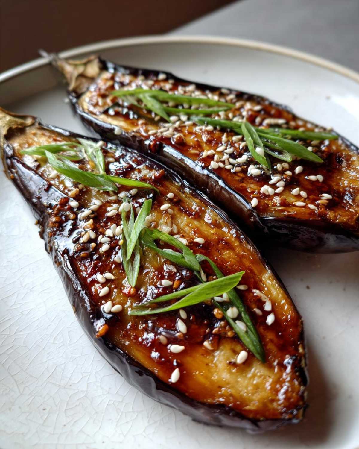 Miso Glazed Eggplant - detail 2