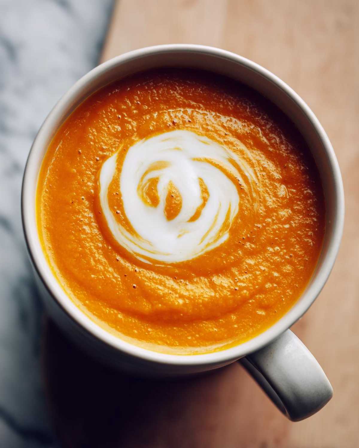 Moroccan Spiced Carrot Soup - detail 1