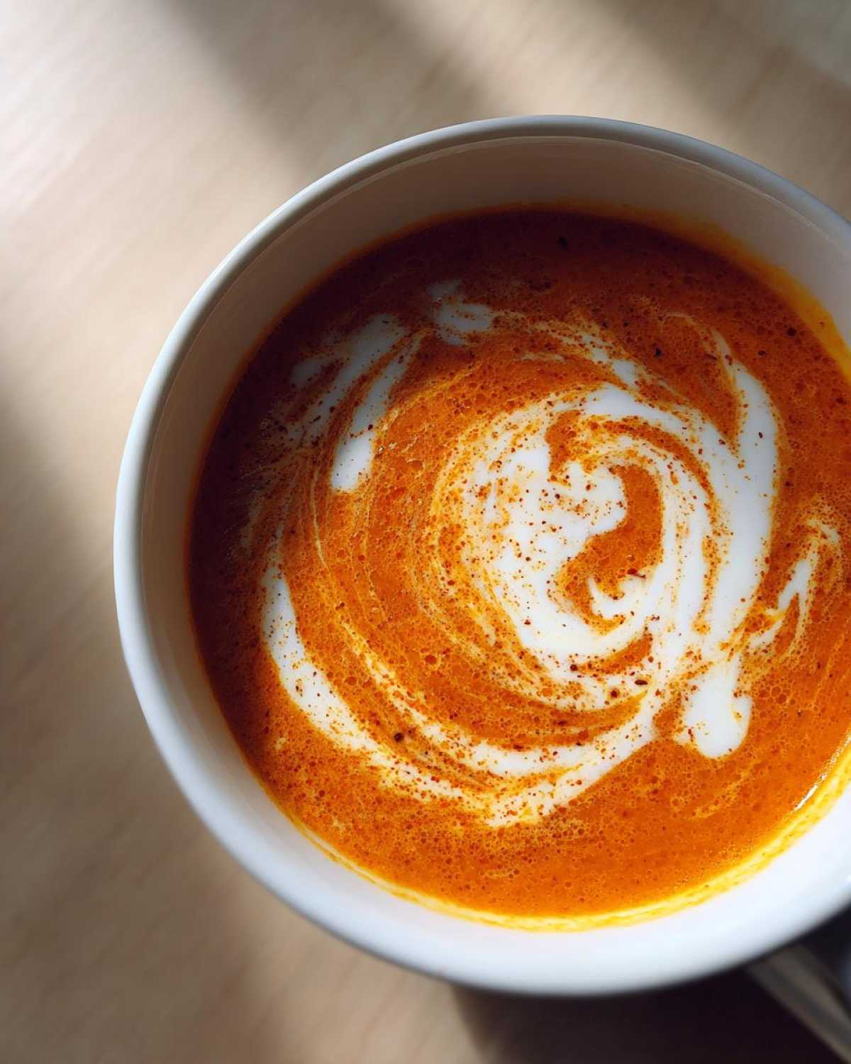 Moroccan Spiced Carrot Soup - detail 3