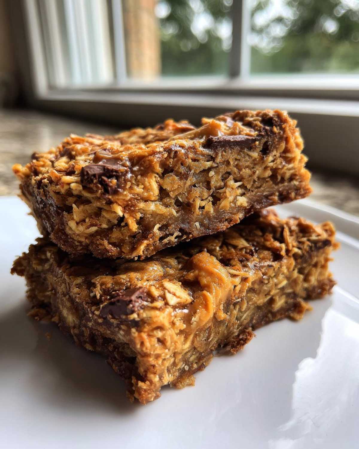 Peanut Butter Banana Oat Bars - detail 3