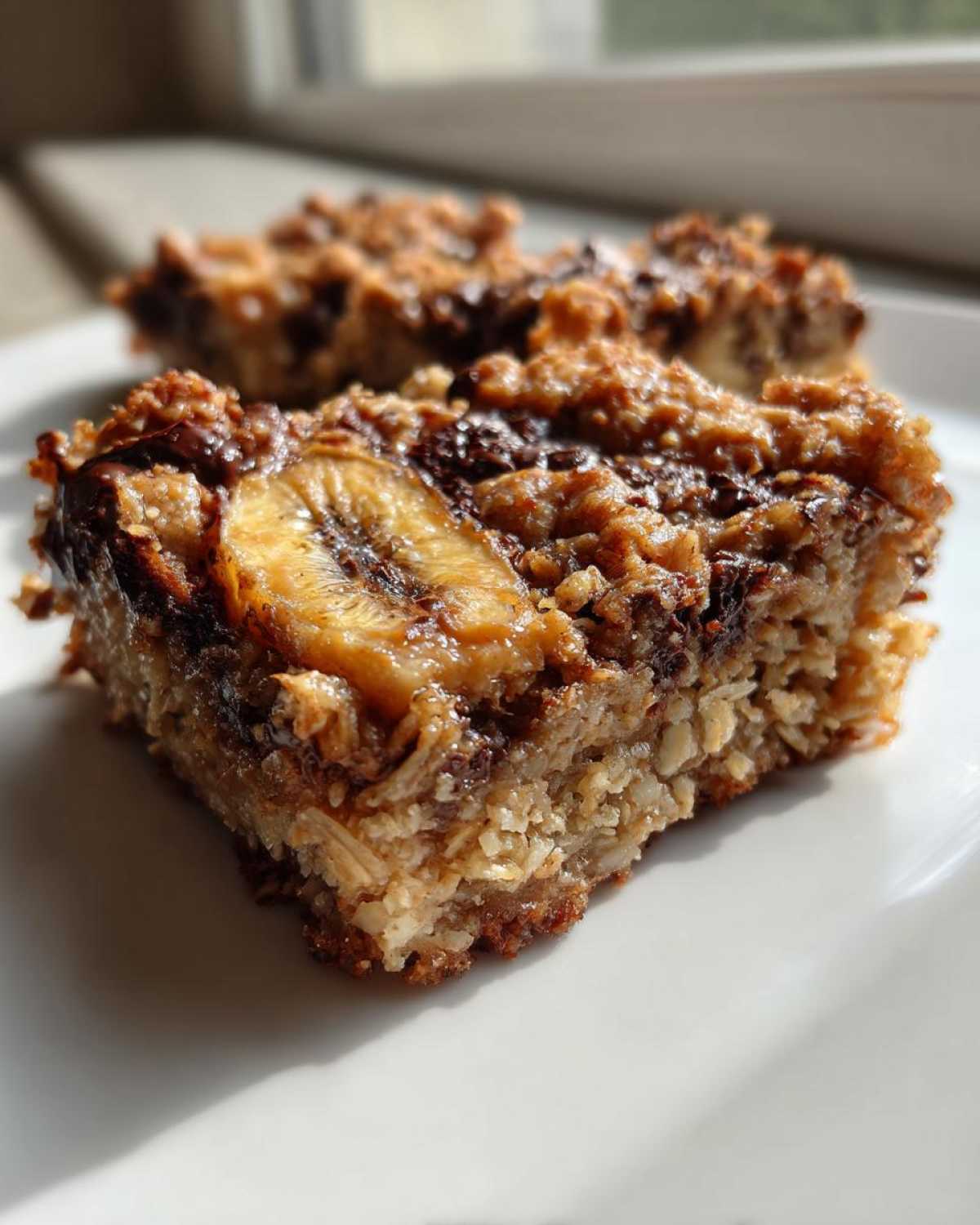 Peanut Butter Banana Oat Bars - detail 4