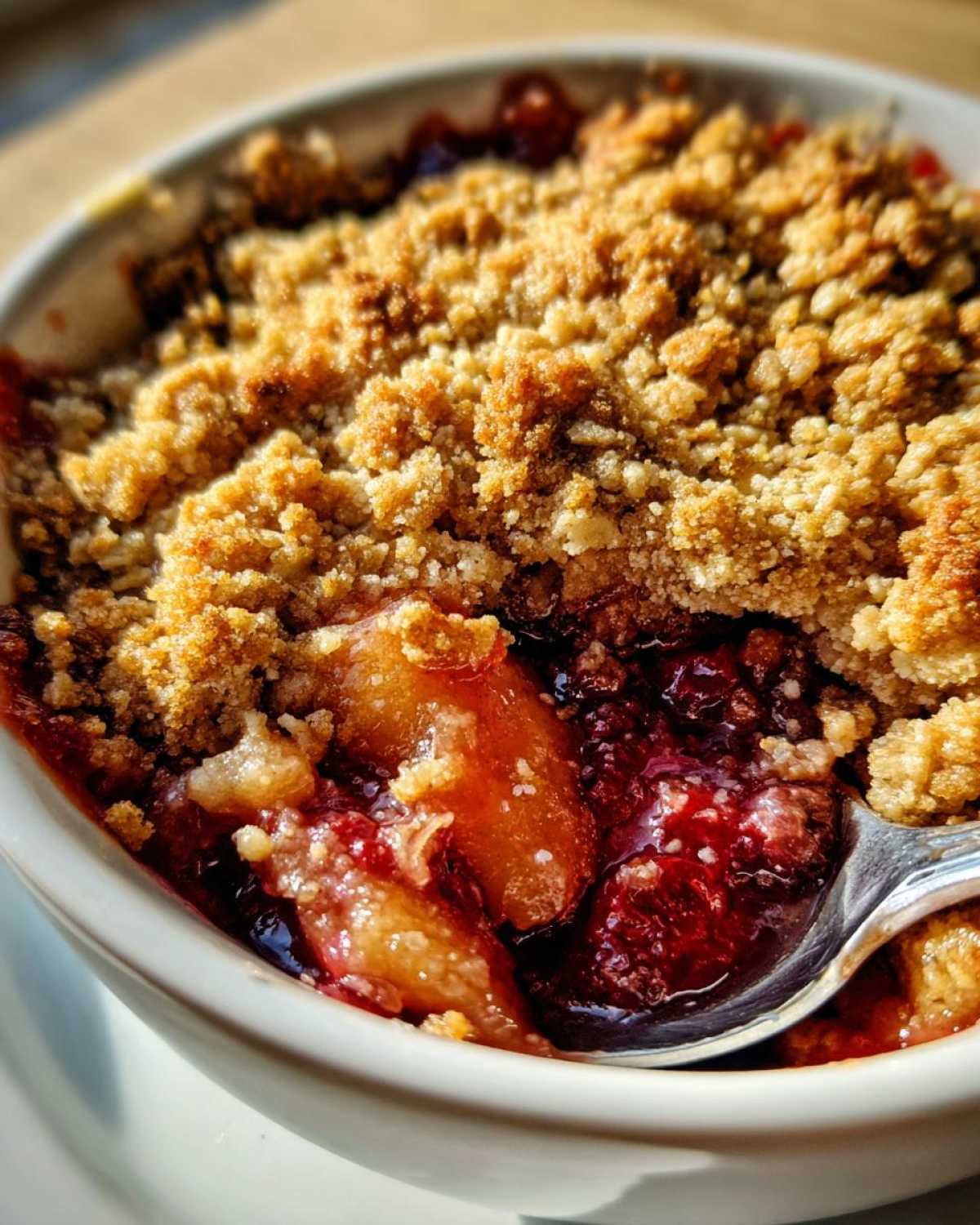 Pear Cranberry Crisp - detail 3