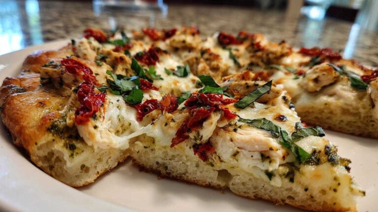 Pesto Chicken Flatbread