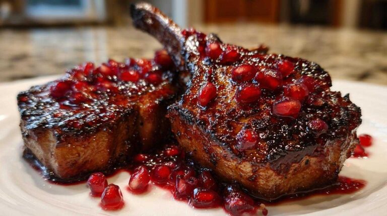 30-Minute Pomegranate Glazed Lamb Chops Joy Pomegranate Glazed Lamb Chops