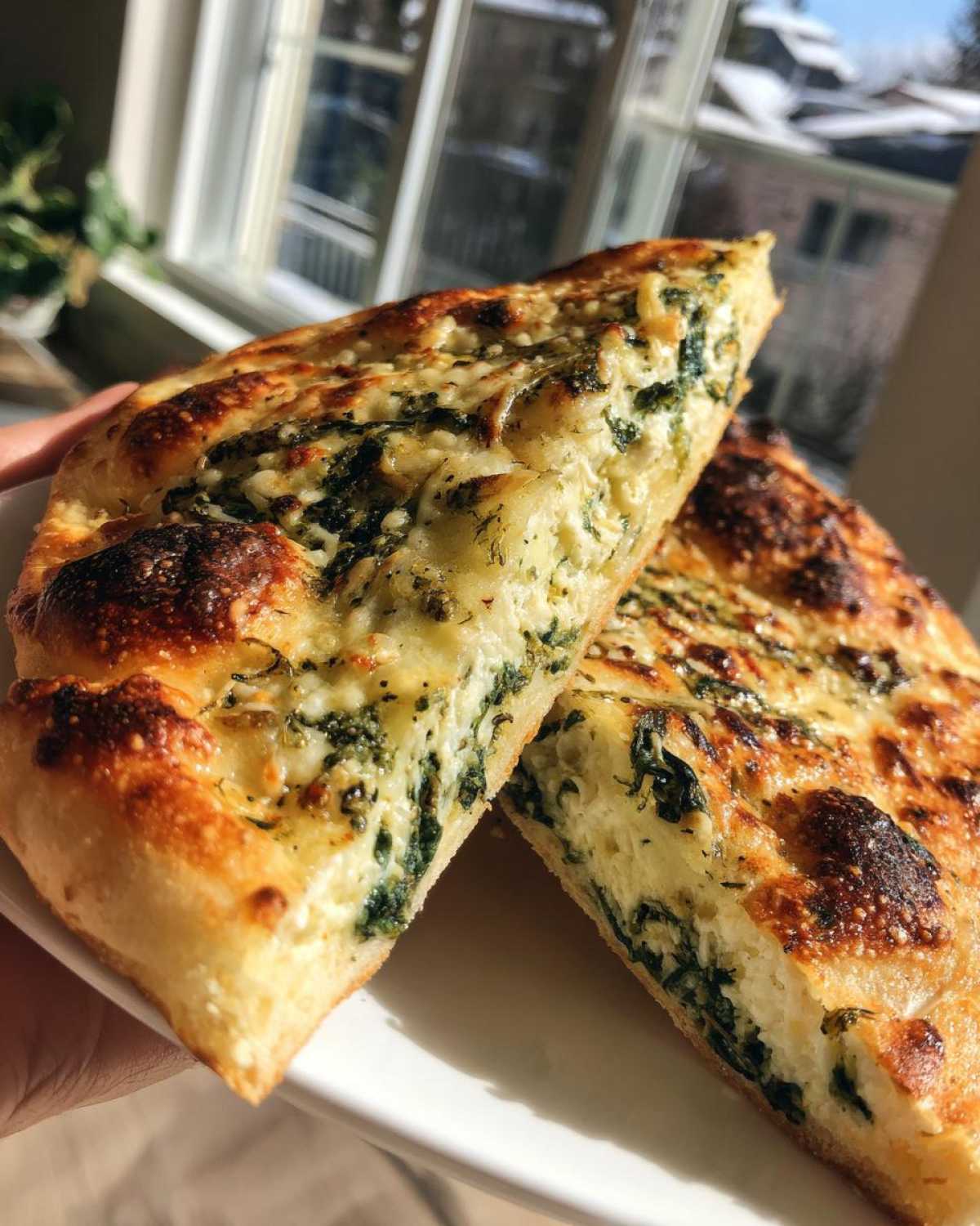 Roasted Garlic and Spinach Flatbread - detail 1