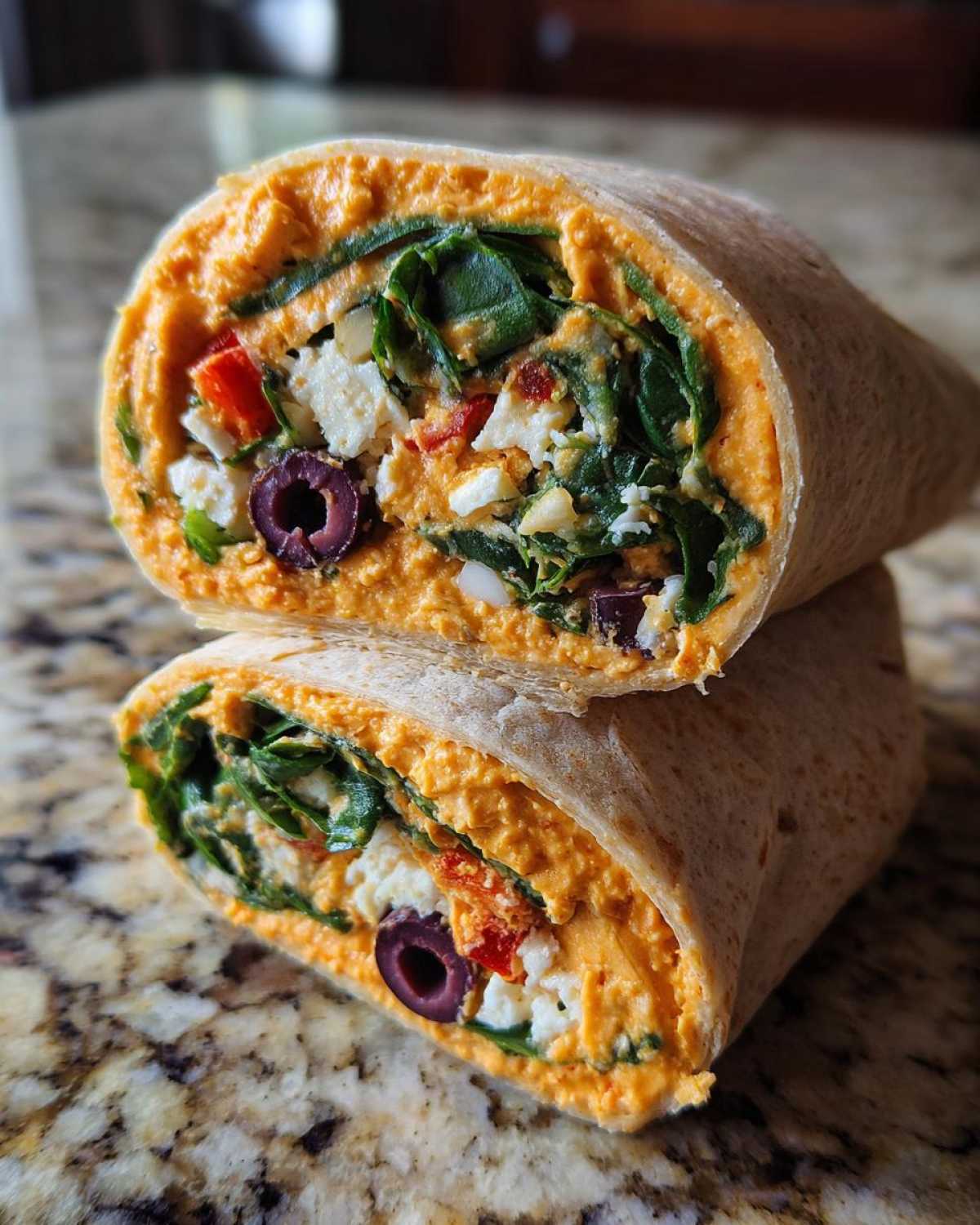 Roasted Red Pepper Hummus Wrap - detail 2