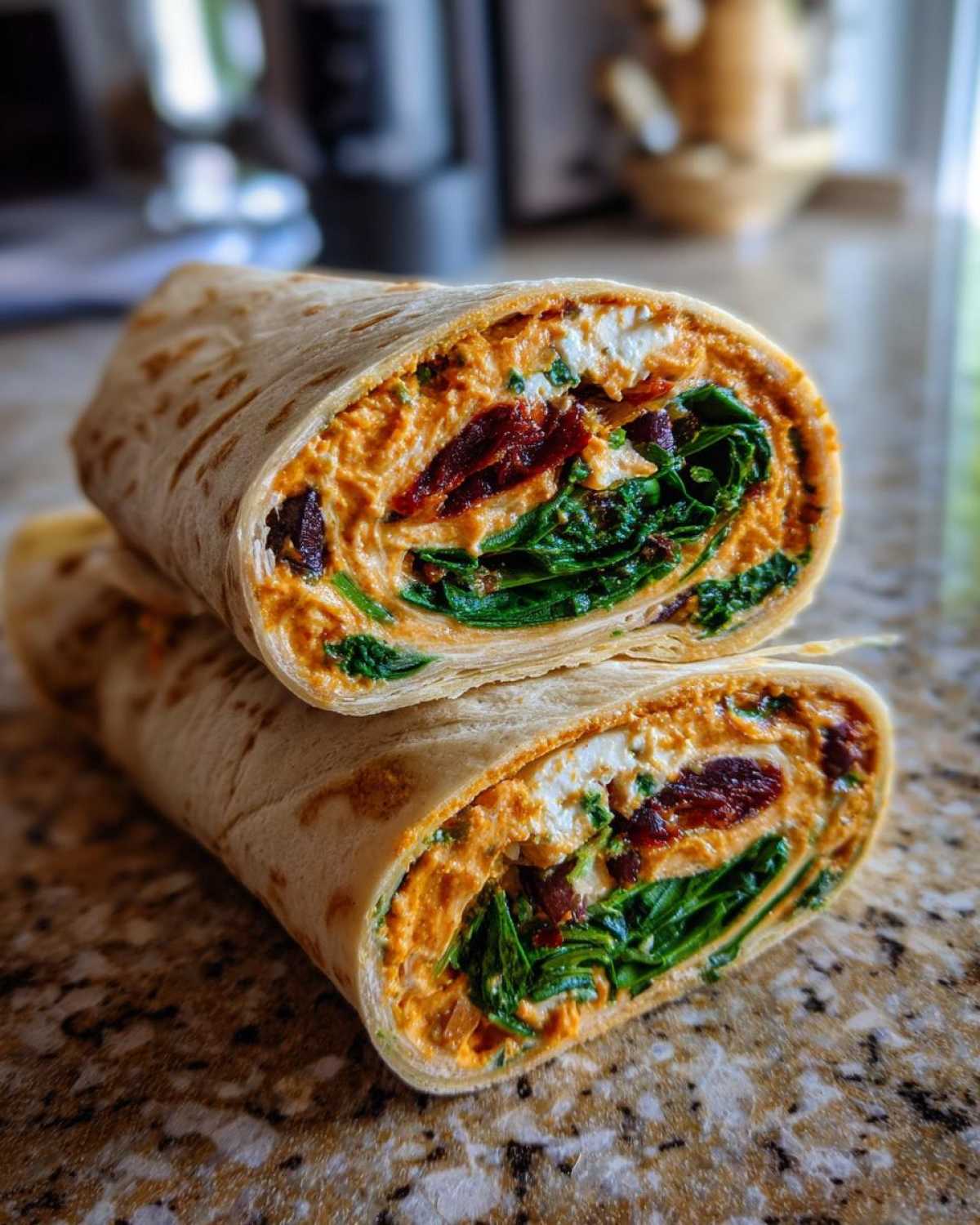 Roasted Red Pepper Hummus Wrap - detail 4