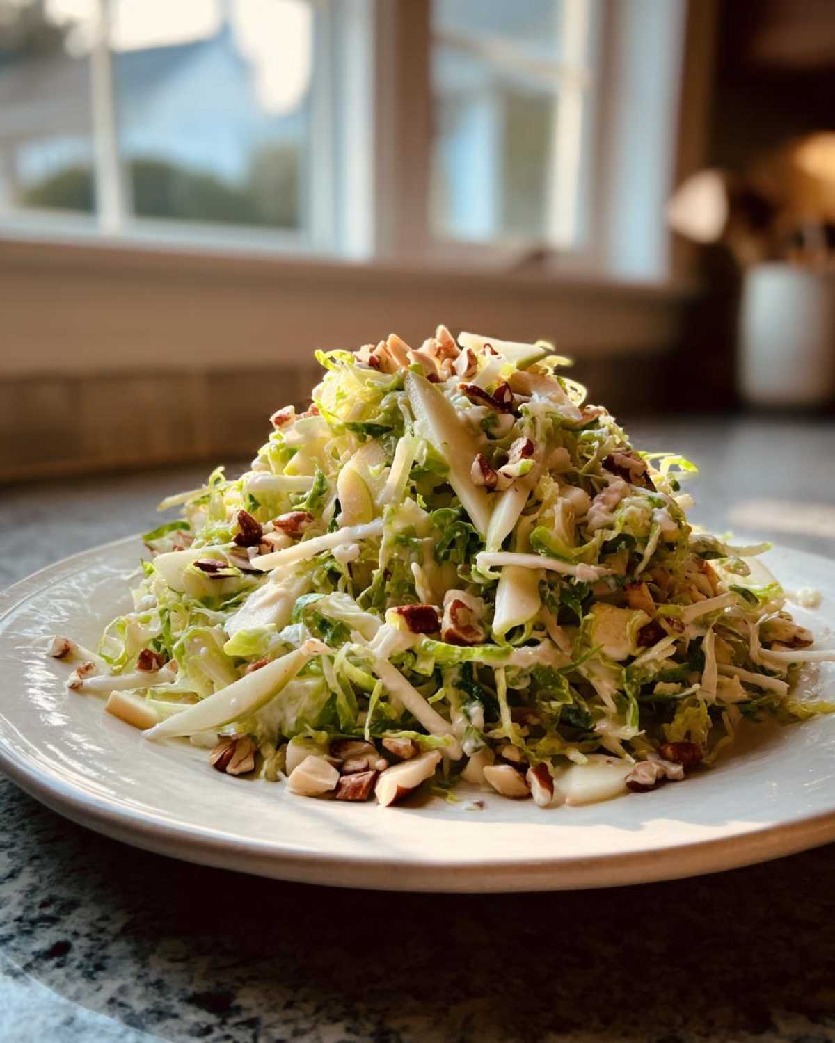 Shaved Brussels Sprouts and Apple Slaw - detail 1