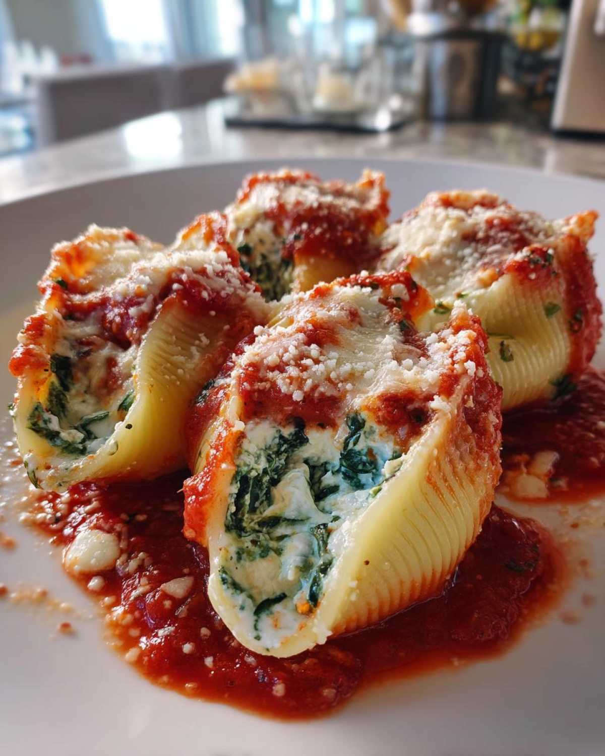 Spinach Ricotta Stuffed Shells - detail 2