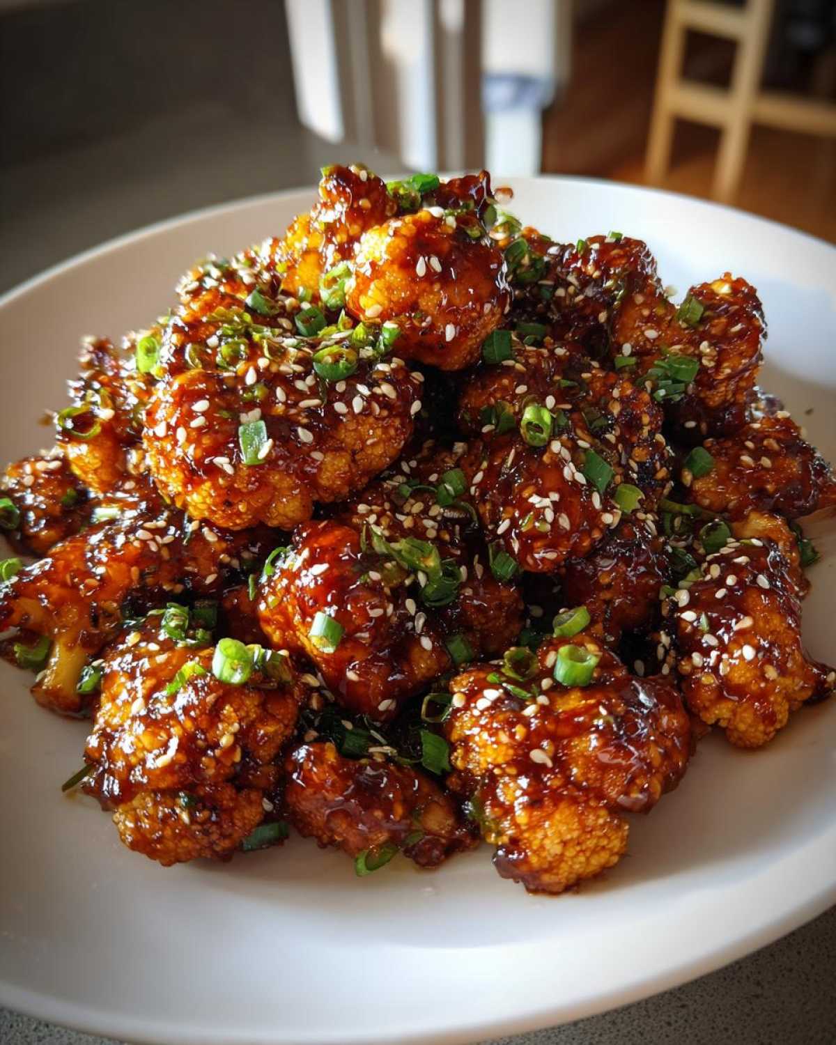 Sticky Honey Garlic Cauliflower - detail 1