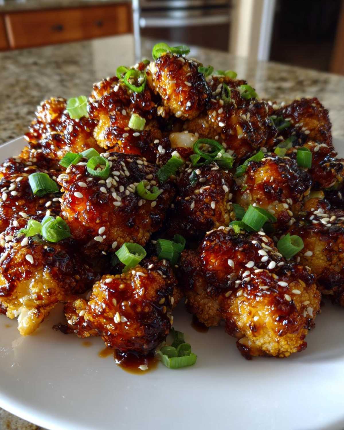Sticky Honey Garlic Cauliflower - detail 2