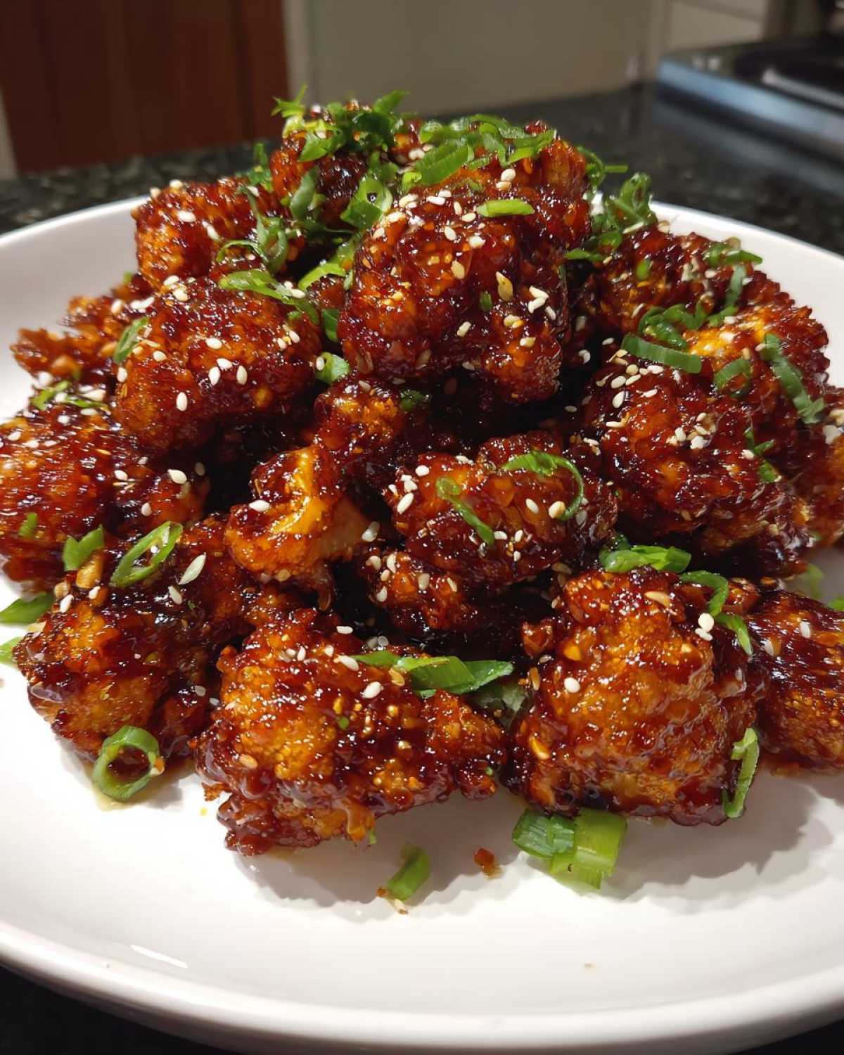 Sticky Honey Garlic Cauliflower - detail 3
