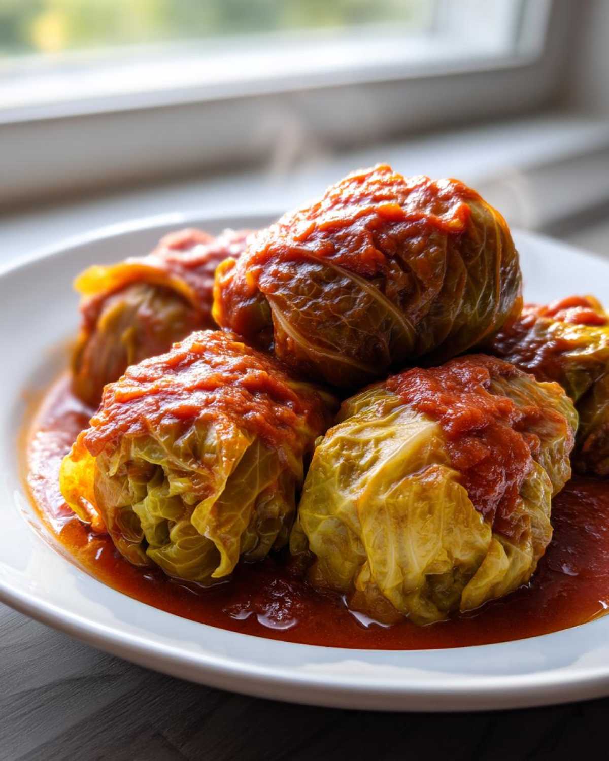 Stuffed Cabbage Rolls with Tomato Sauce - detail 1