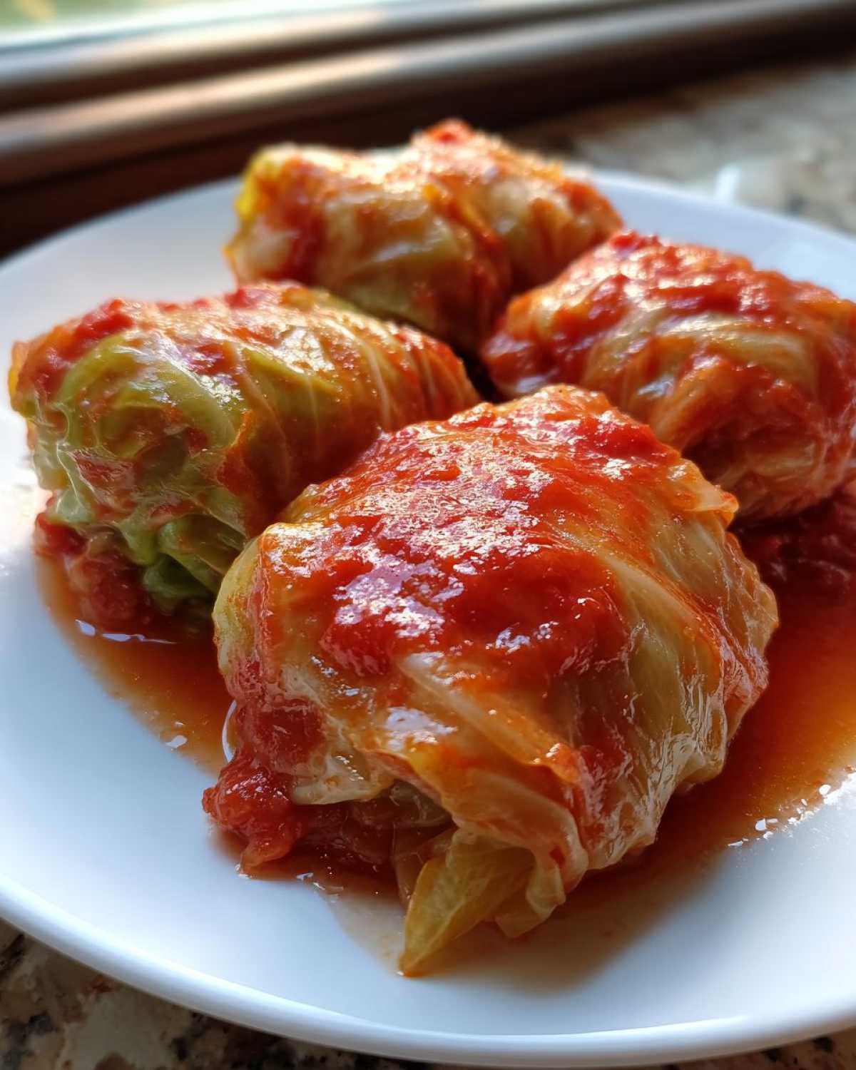 Stuffed Cabbage Rolls with Tomato Sauce - detail 2