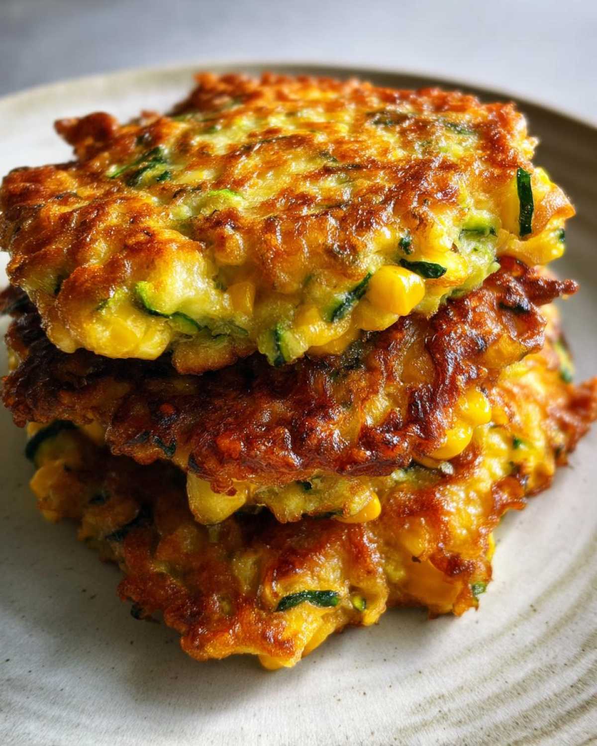 Sweet Corn and Zucchini Fritters - detail 2