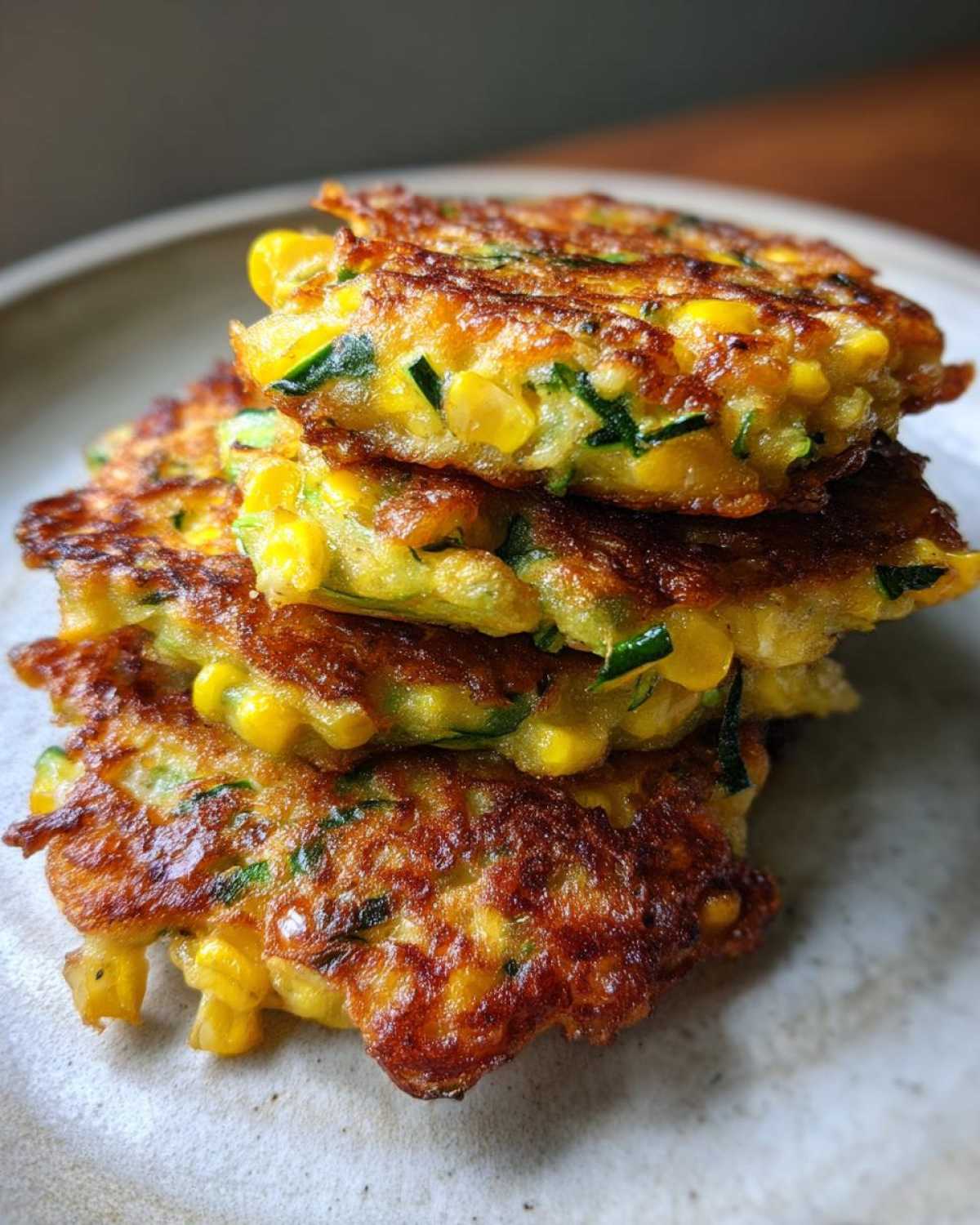 Sweet Corn and Zucchini Fritters - detail 3
