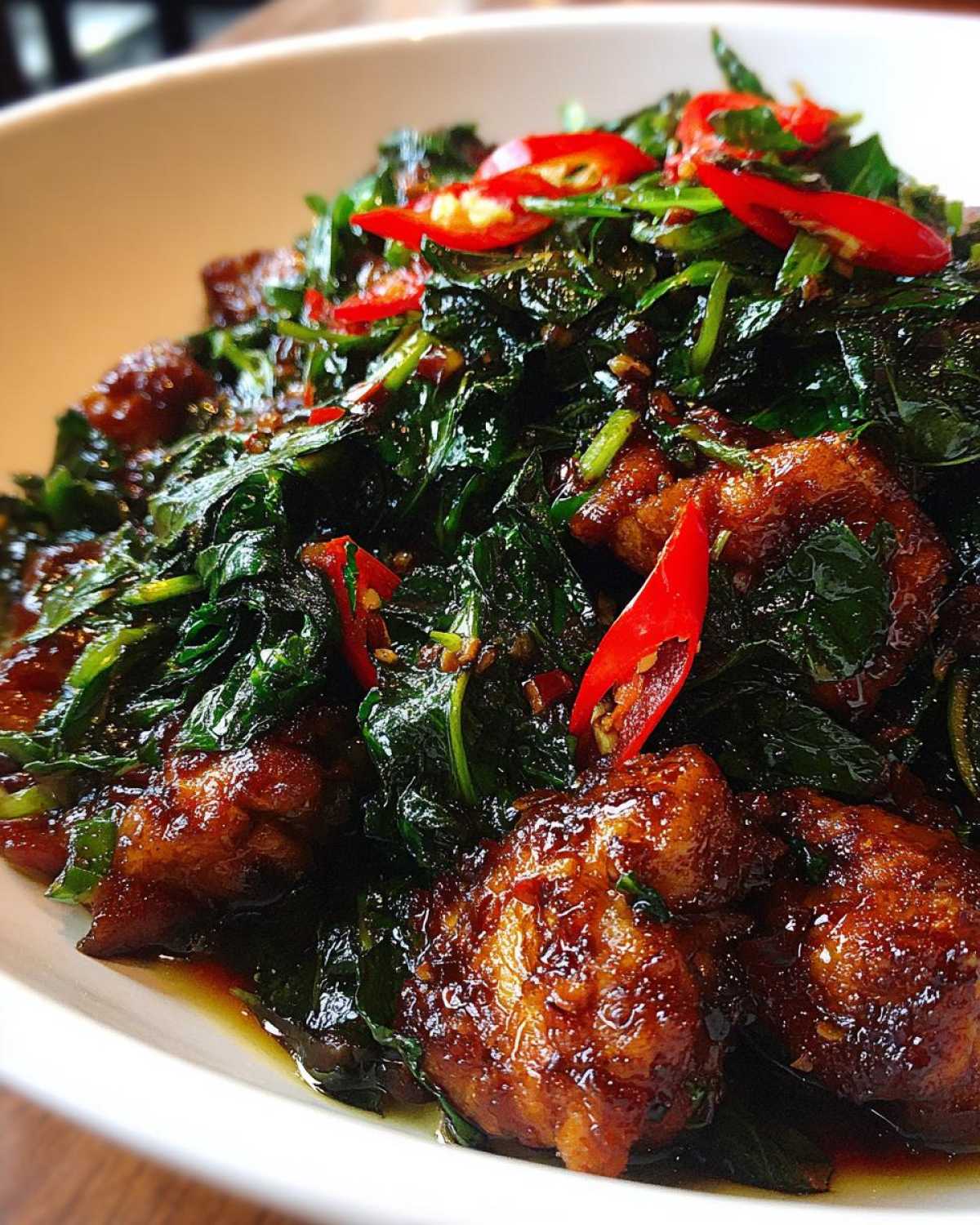 Thai Basil Chicken Stir Fry - detail 2