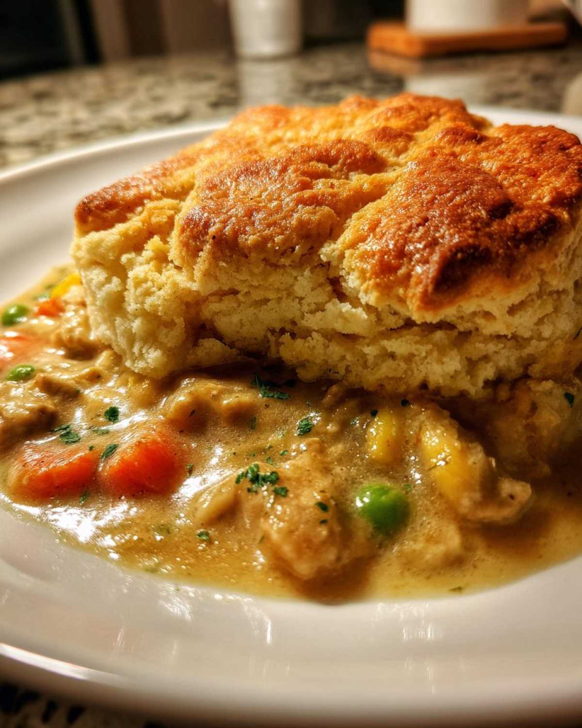 Turkey Pot Pie with Biscuit Topping - detail 2