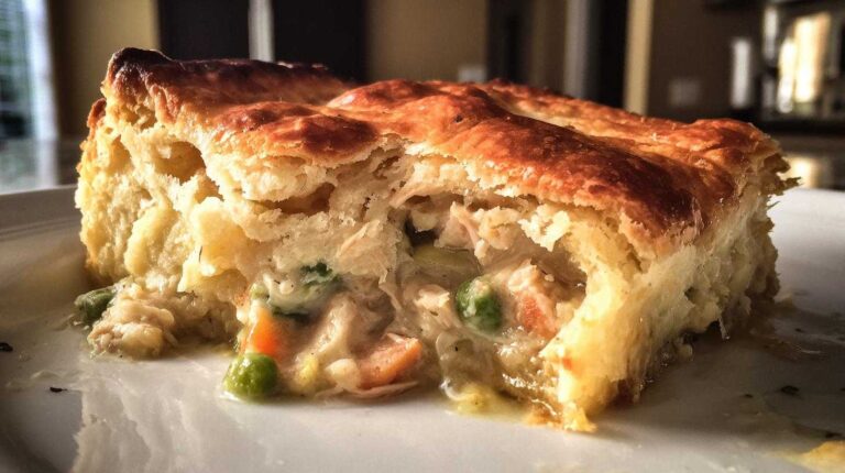 Turkey Pot Pie with Biscuit Topping