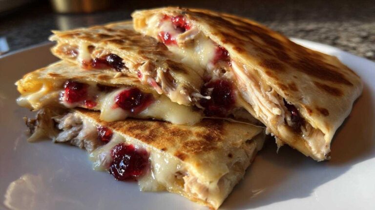 Turkey and Cranberry Quesadillas